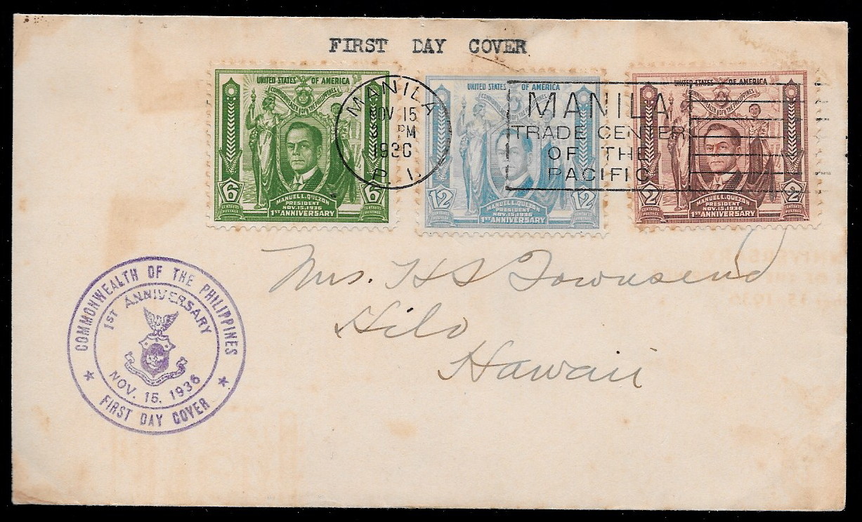 Philippines 1936 First Day Cover 